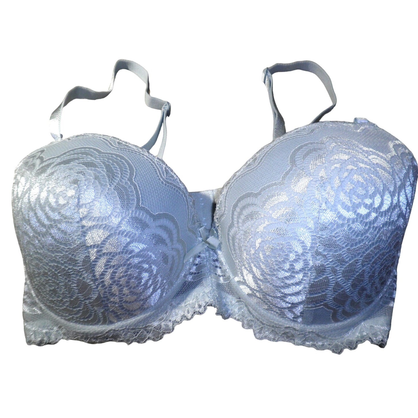 Marshall's Women's Underwire Push-Up Nylon Lace Bra, Blue Hue, 40D, NWOT