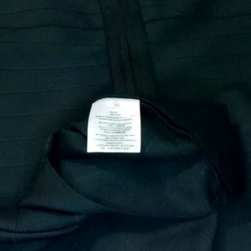 Women's Rayon Strap V-Neck Bandage Bodycon Party Dress, Medium, Black
