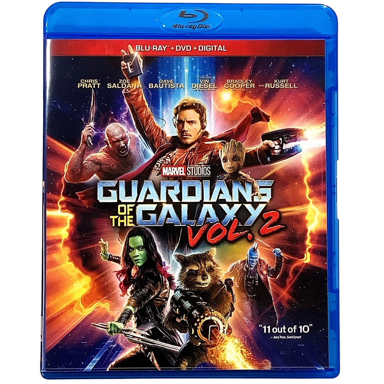 Guardians Of The Galaxy 2, 2017 Blu-Ray + DVD, Action/Adventure PG-13