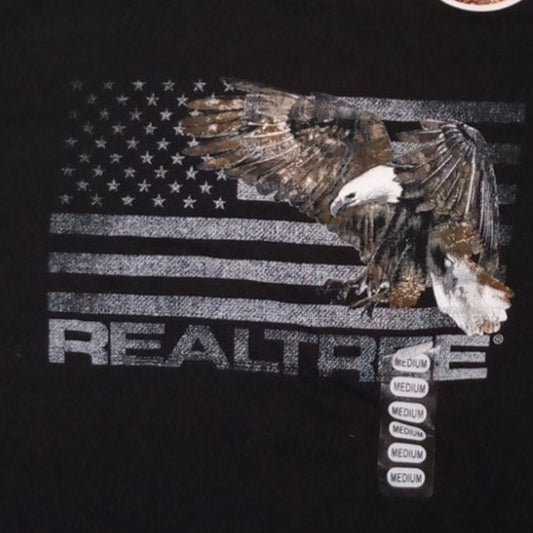 Men's Medium Realtree Graphic (Eagle & Flag) S/S T-Shirt w/ Tags, Great Gift