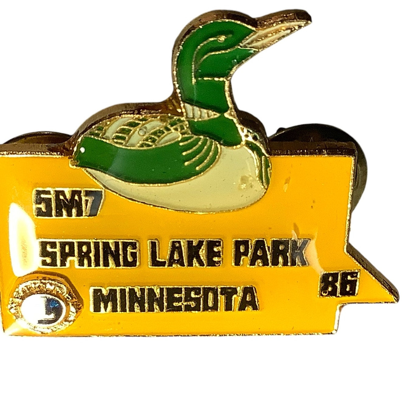 Vintage 1986 Lions Club International, Mallard Pin, Spring Lake Park MN 5M7