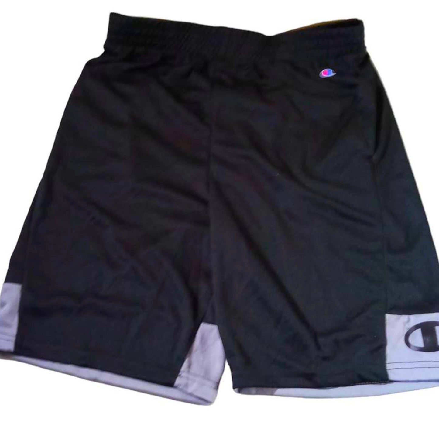 Champion Athleticwear XL Boy's Shorts, 30-32.5" Waist, 2 Pairs, Gray & Black