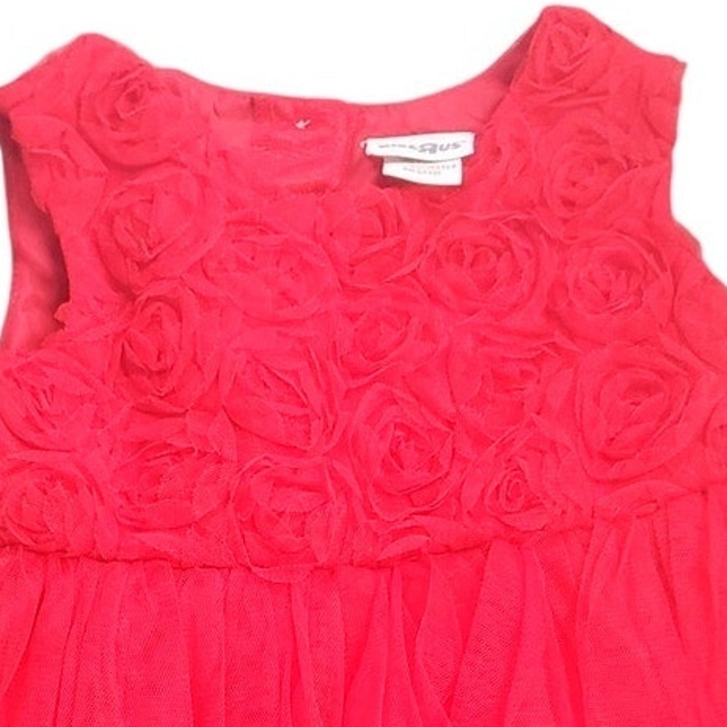 Vintage NWT Kids'R'Us, Roses Party Dress, Red, Size 5T , NWT