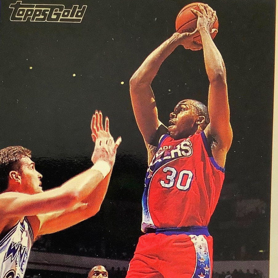 Clarence Weatherspoon, Philadelphia 76ers, 1993 Topps Gold NBA Card 164, EXC