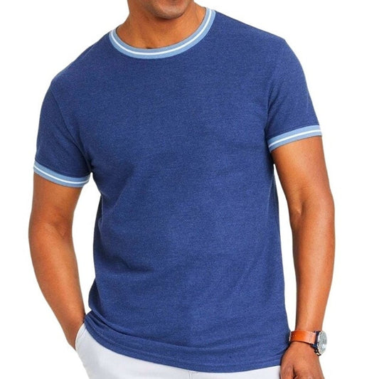 Men's Short Sleeve Crewneck T-Shirt - Goodfellow & Co., Dark Blue, SM