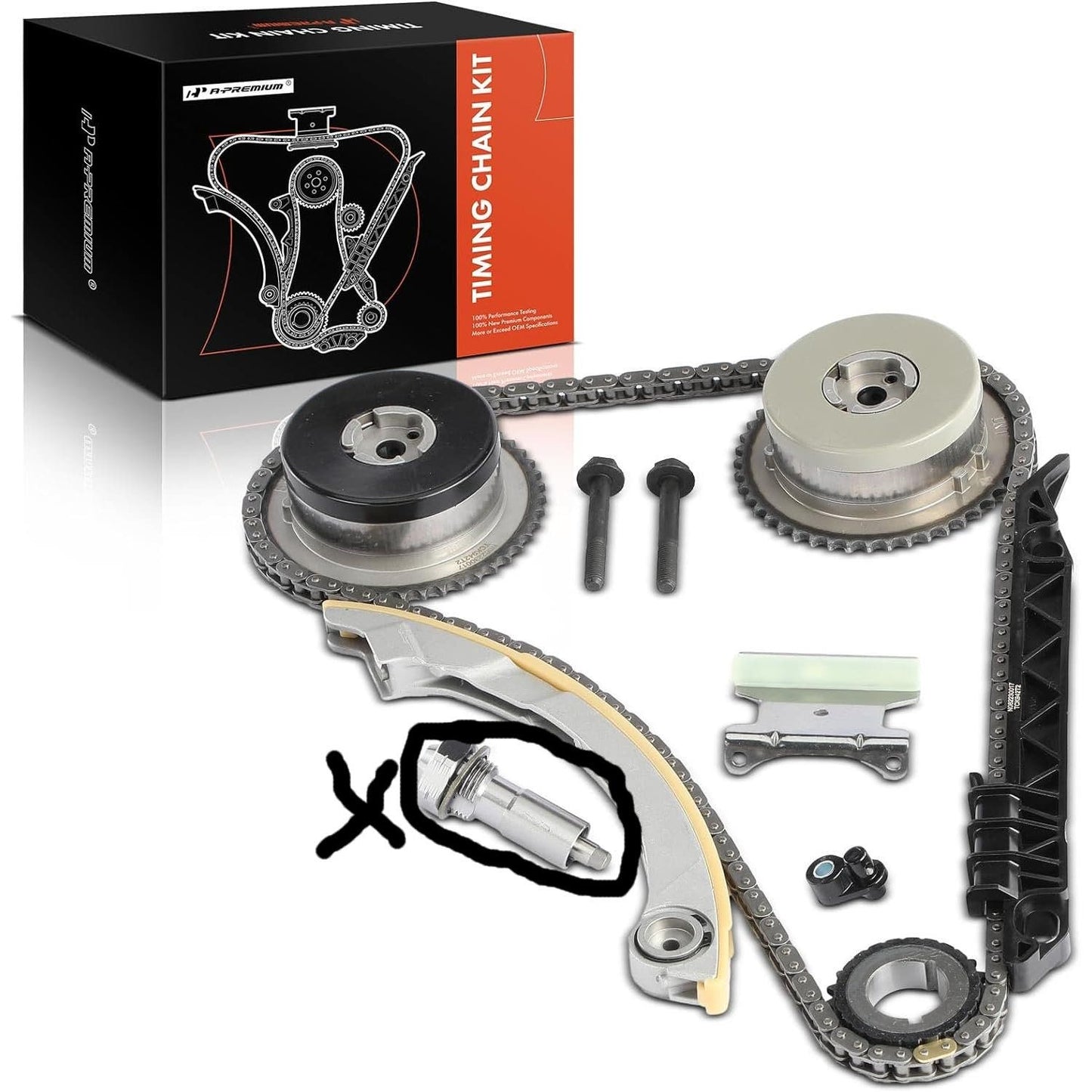 Timing Chain Kit W/Damper & Guide & VVT Sprocket Fits listed Vehicles in Descrip