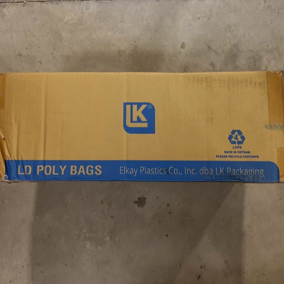 Elkay Plastics 30F-0820 3 Mil Low Density Flat Bag, 8" x 20", Clear (1000 PK)