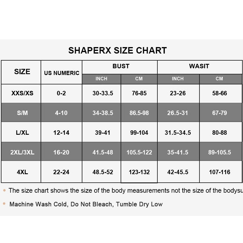 SHAPERX Mid-Thigh Bodysuit Tummy Control Seamless Sculpting Body Shapewear, XL