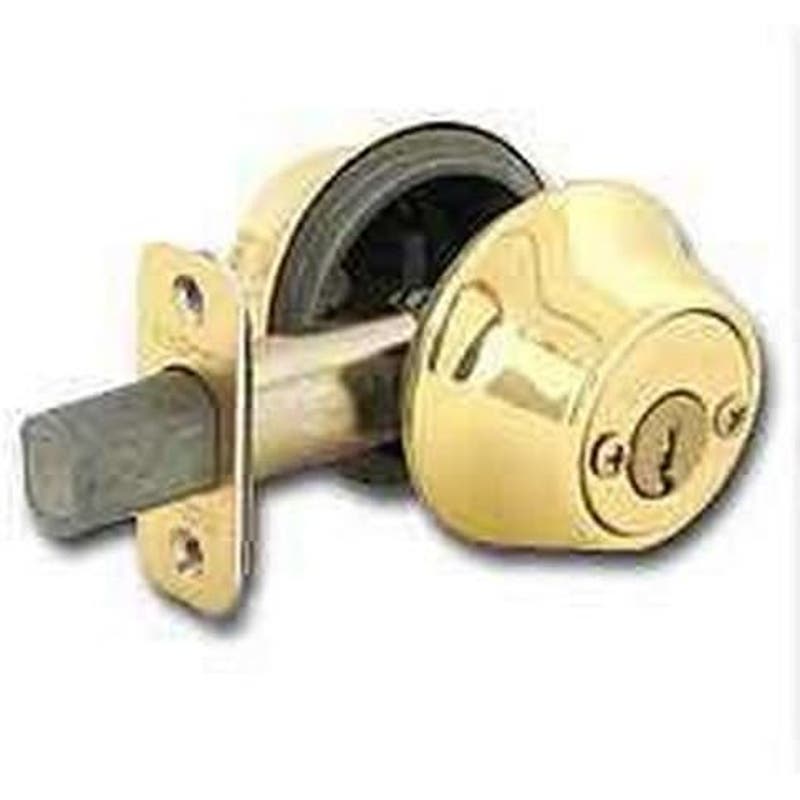 Kwikset 96650-390 Polished Brass Double Cylinder Deadbolt, No. 96650-494