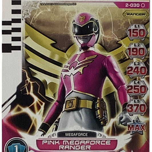 Pink Megaforce Ranger, Card 2-030 Guardians of Justice Power Rangers 2013