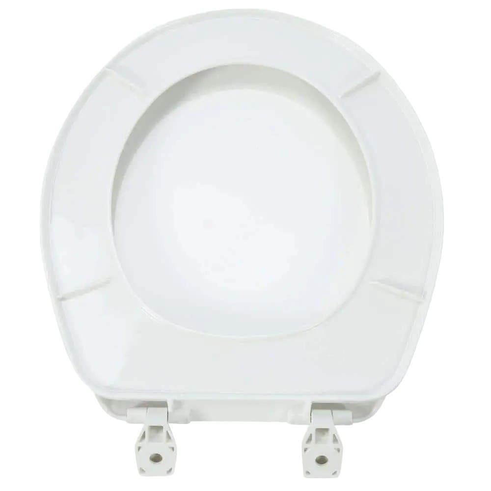 Round Closed Front Plastic Replacement Toilet Seat In White Eco-Friendly Product