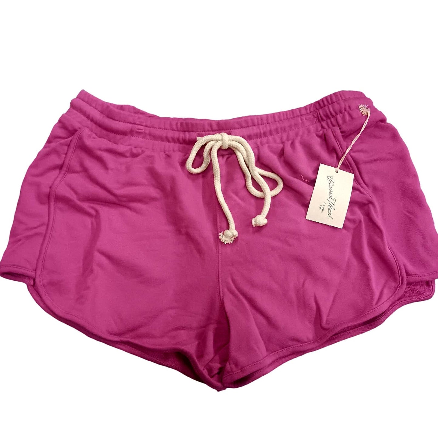Universal Thread Women's Mid-Rise French Terry Pull-On Shorts - Large, Pink