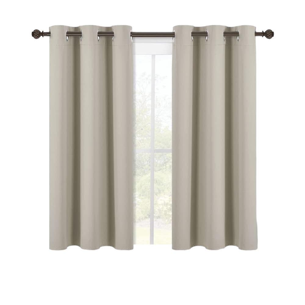 2 x Curtain Panels, Noise Reducing, Thermal, Privacy Room Darkening, 42"W x 45"L