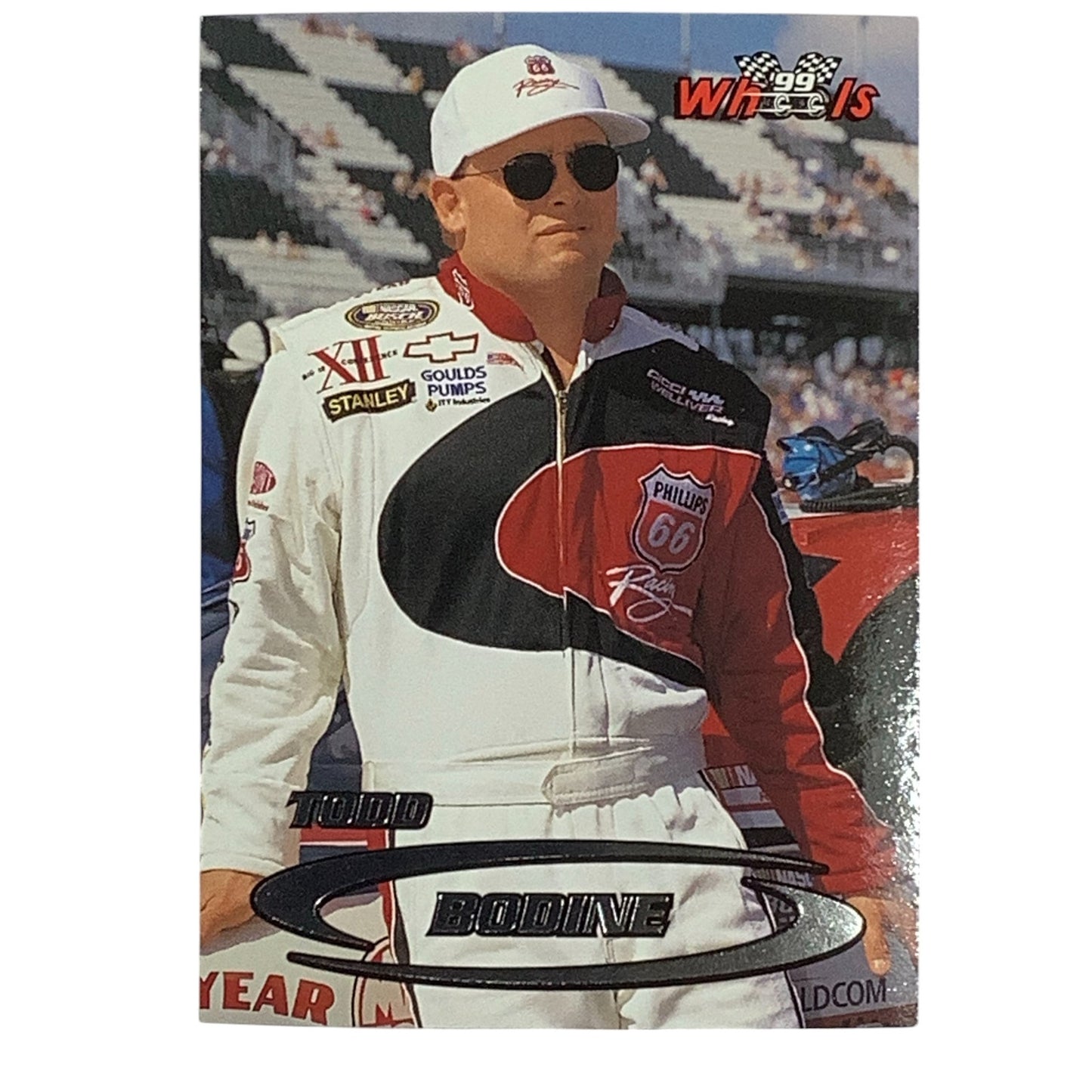 Todd Bodine, Sponsor: Phillips 66, Card 38 1999 Wheels NASCAR Winston Cup, NM+