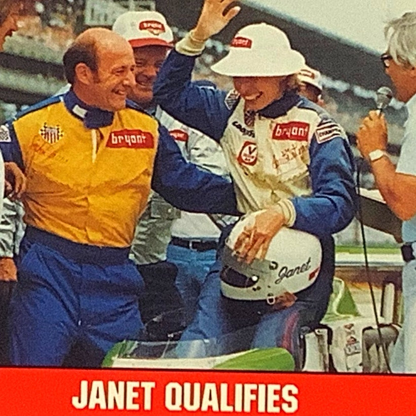 1977 First Female Qualifies, Janet Guthrie, 1992 Legends of Indy, Card 61, NM+