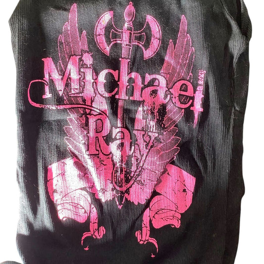 2013,Autographed, Michael Ray, Women's Tank Top, S, Black/Pink Graphics