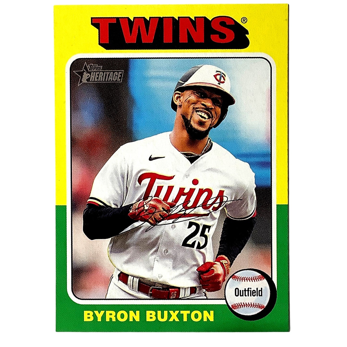 2024 Topps Heritage - Byron Buxton, Minnesota Twins OF, Card #126, NM+