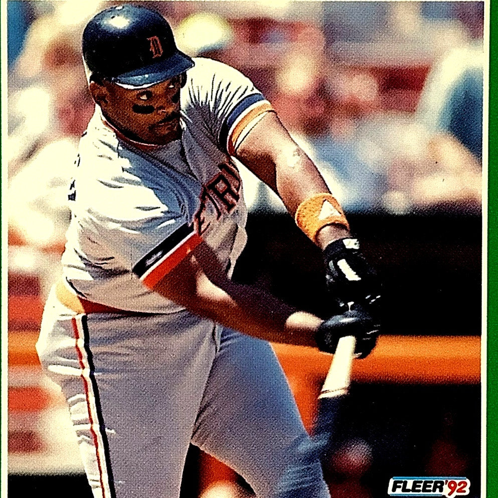 1992 Fleer Team Leaders Card #6 of 20, Cecil Fielder, Detroit Tigers, NM+