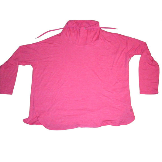 Calvin Klein XXL / 2XL Women's Performance Drawstring Cowl Neck -Hot Pink