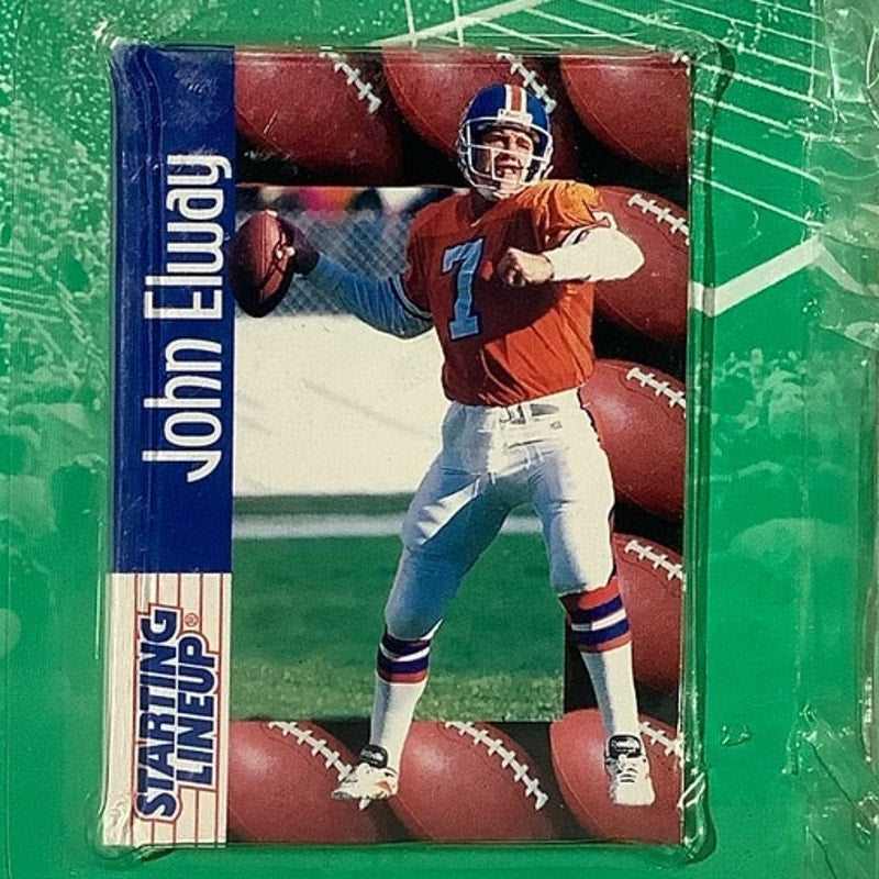 1996 Starting Lineup John Elway / Denver Broncos Figure & Exclusive Trading Card