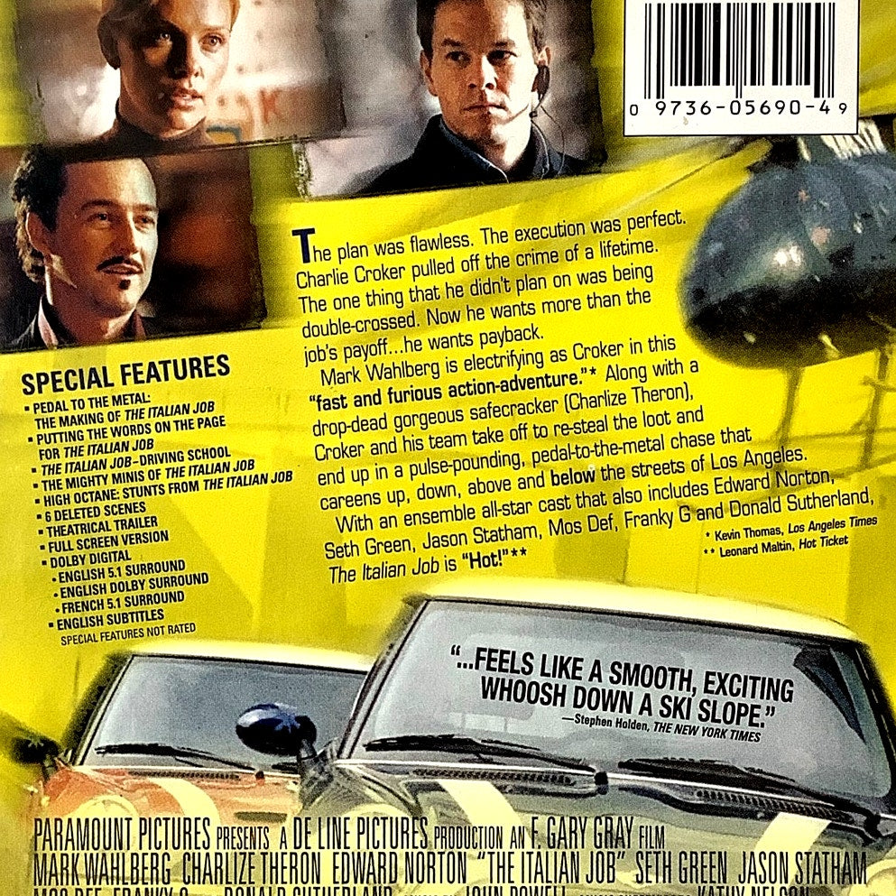 ITALIAN JOB (Special Collectors Edition 2003 DVD) 110 Minutes, PG-13