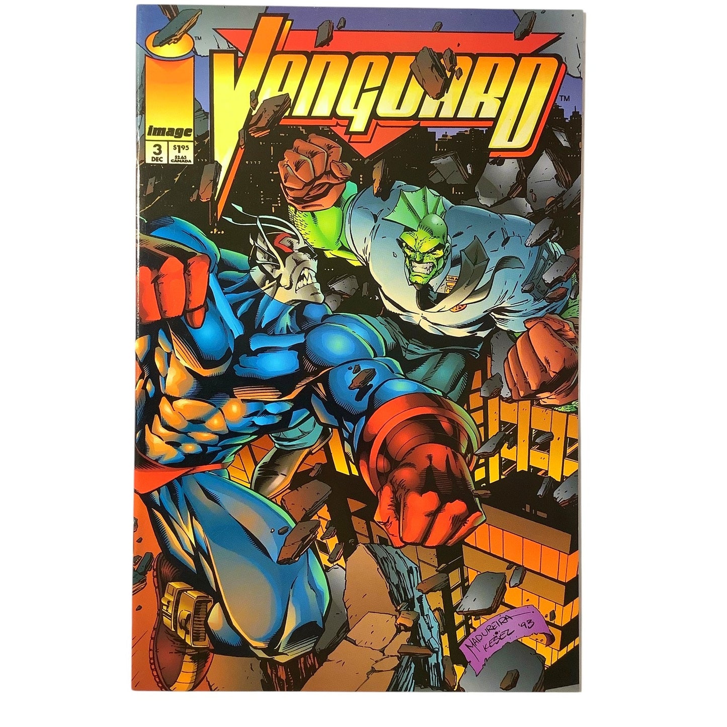 Vanguard #3, Dec 1994, NM 9.4, Image Comics