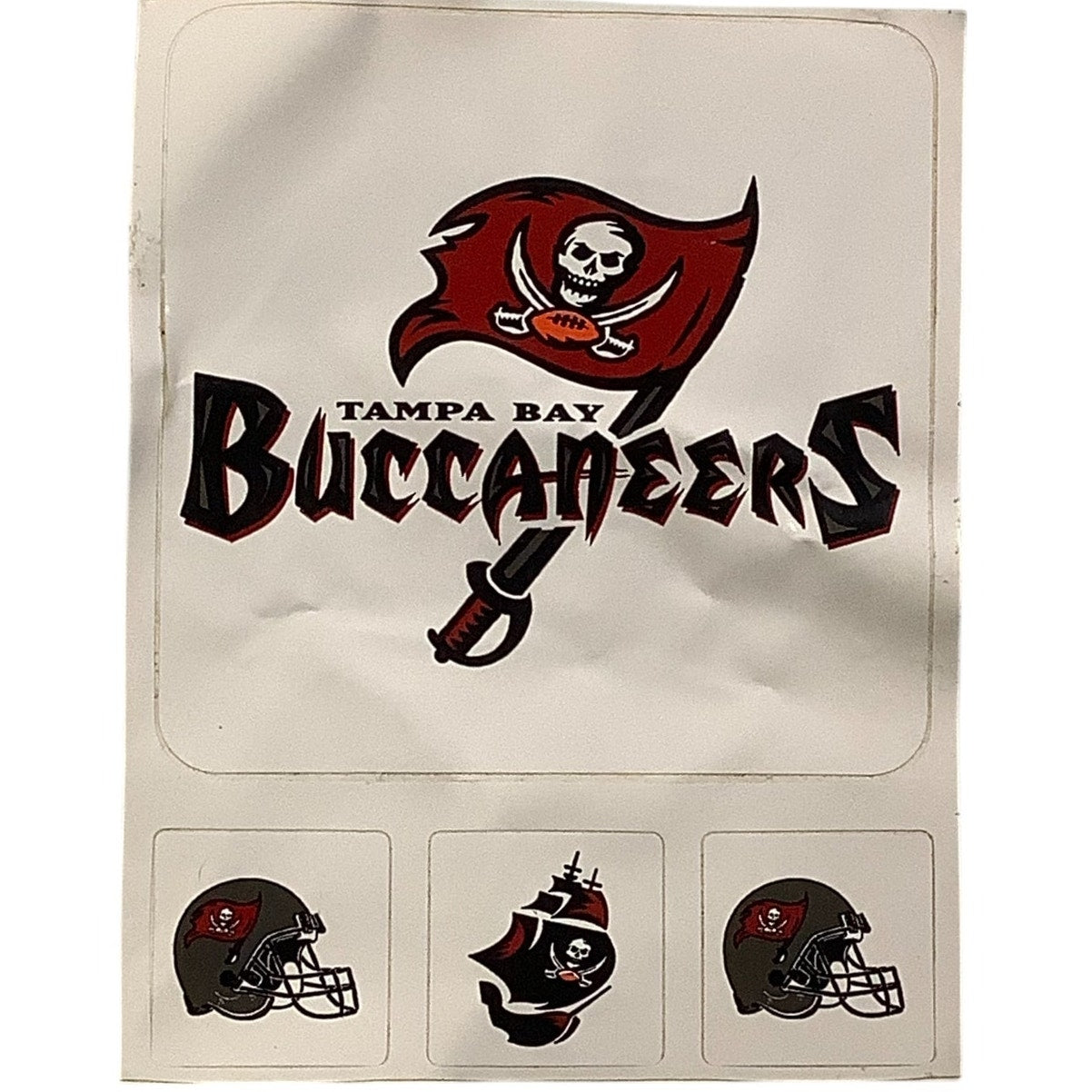 Rare Vintage 1994 Looney Tunes Tampa Bay Buccaneers Ornament & Vinyl Stickers