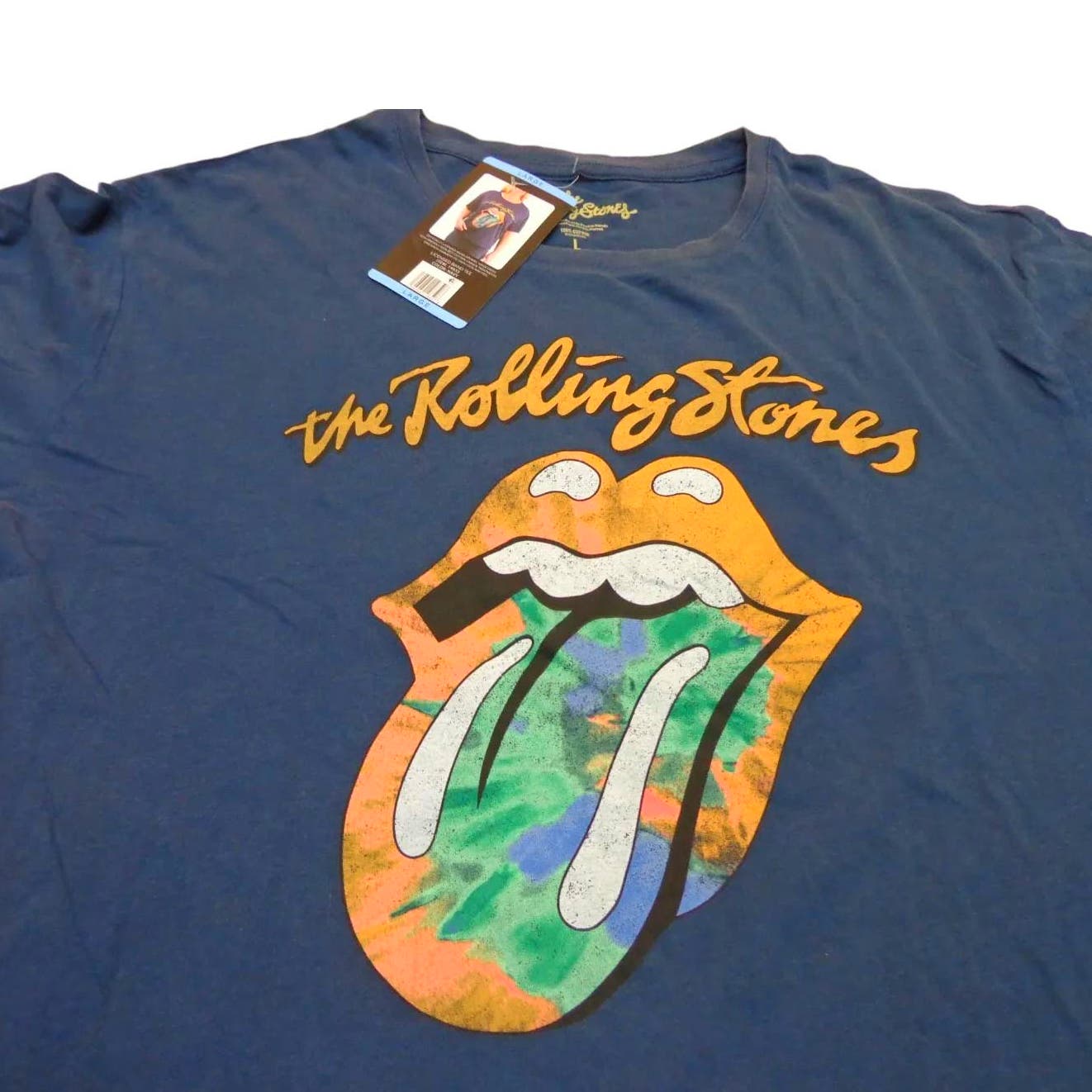 The Rolling Stones Women Crewneck Short Sleeve Rock Band Tee, Large, By Bravado