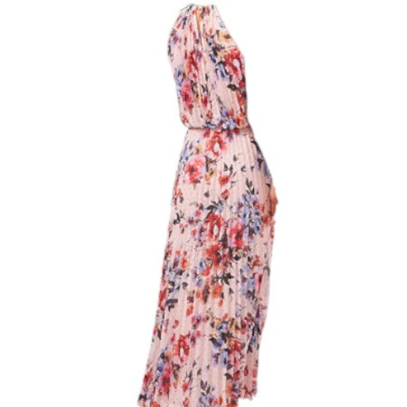 Sam And Jess Floral Sleeveless Evening Gown, Blush Coral, Size 18