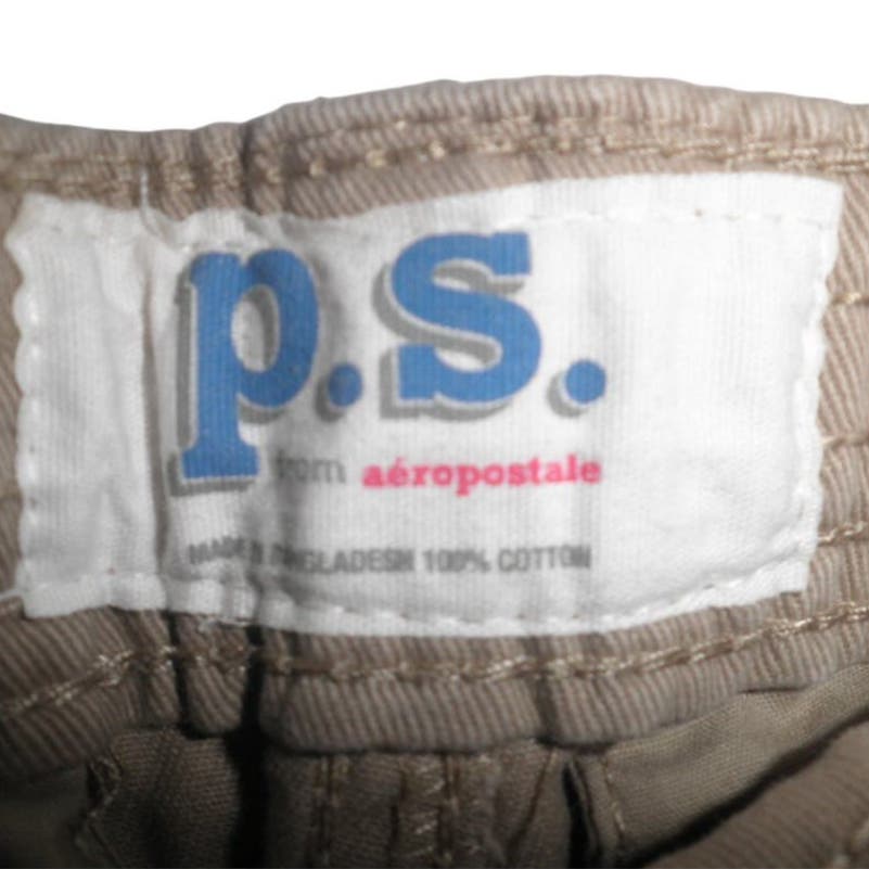 P.S. Aeropostale Boy's Size 12 Children's Shorts, Beige, NWT, 100% Cotton