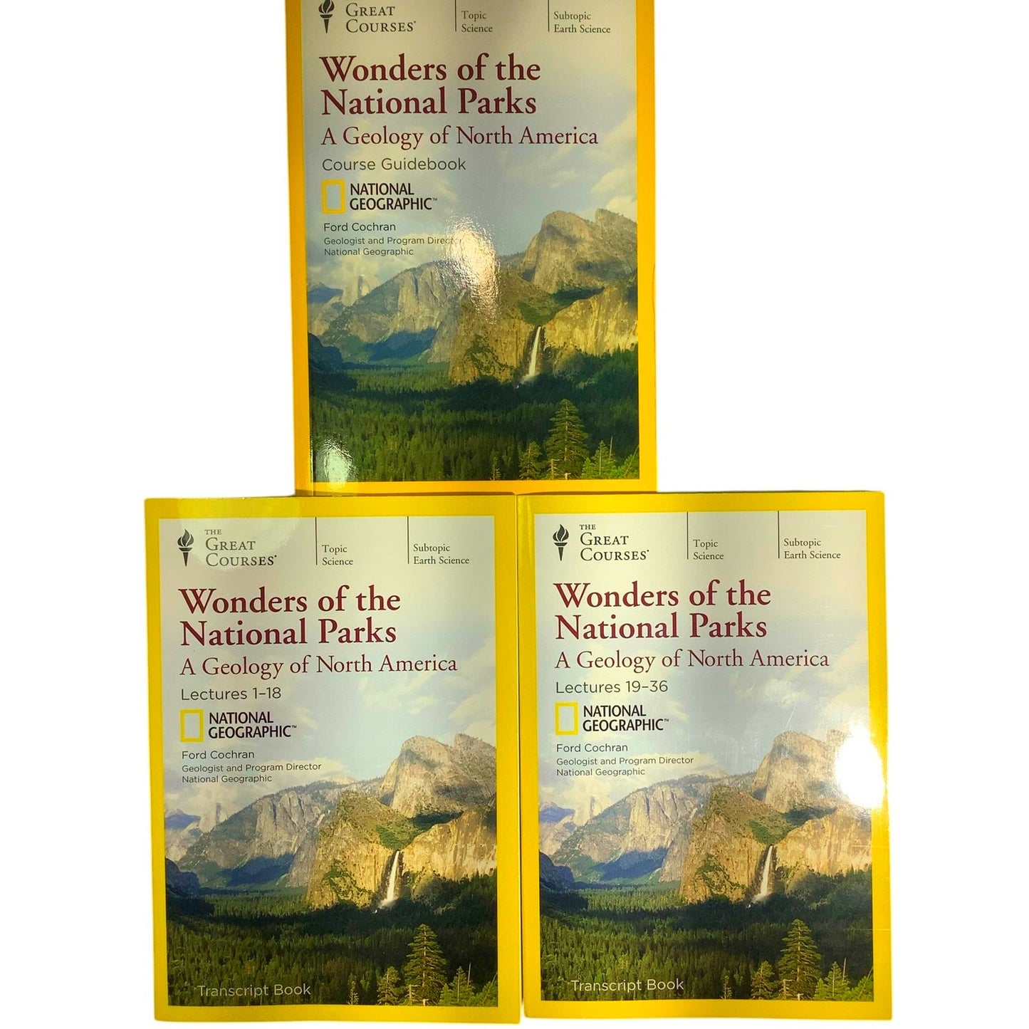 Nat. Geo. 3 Book Set- Wonders of the National Parks: A Geology of North America