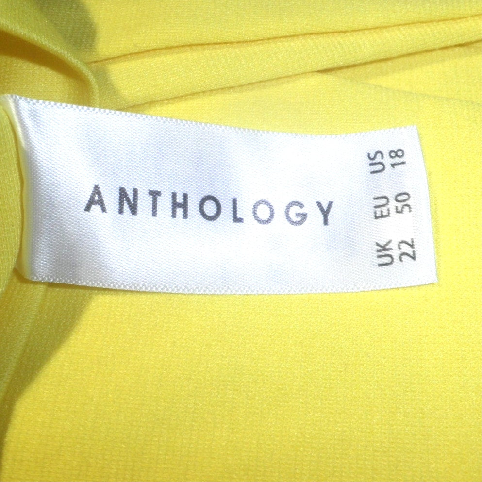 Anthology Women's Shift Dress, Lemon Zest,No. WF395, Size 18