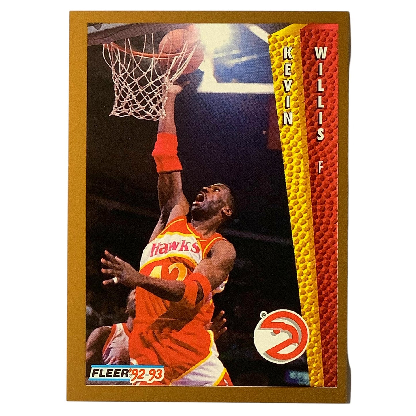 Kevin Willis (F), Card #9, Atlanta Hawks, 1992-93 Fleer NBA