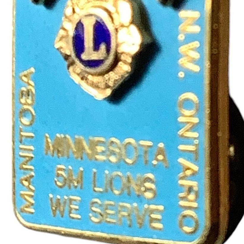 1988 Lions Club International, Duluth Lapel Pin, Manitoba N.W. Ontario, MN, 5M