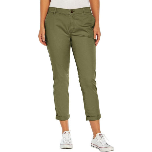 Gap Women's Relaxed Girlfriend Cuffed Twill Pants, Size 6, Clover Green