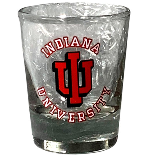 1990 Big 10 (11) NCAA Indiana University, Hoosiers, Shot Glass, 2"D x 2-1/2"H