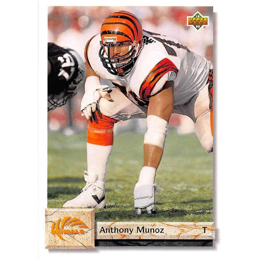 1992 Upper Deck #109 Anthony Munoz, Cincinnati Bengals, EXC Condition