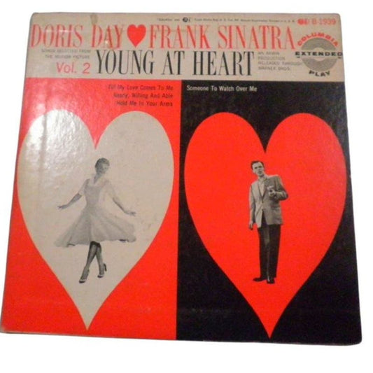 Rare Columbia Record- Doris Day / Frank Sinatra Vol. 2 Young at Heart 45 EP B-1939