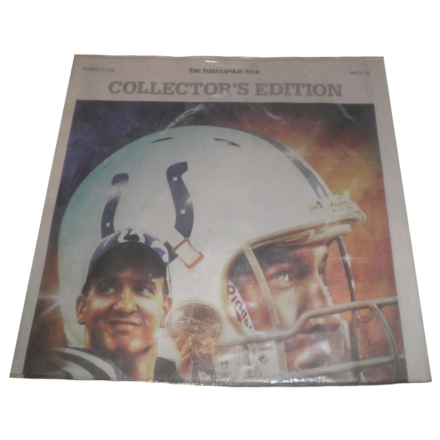 Rare; Indianapolis Star 3-13-16 Collector's Edition - Peyton Manning Retirement