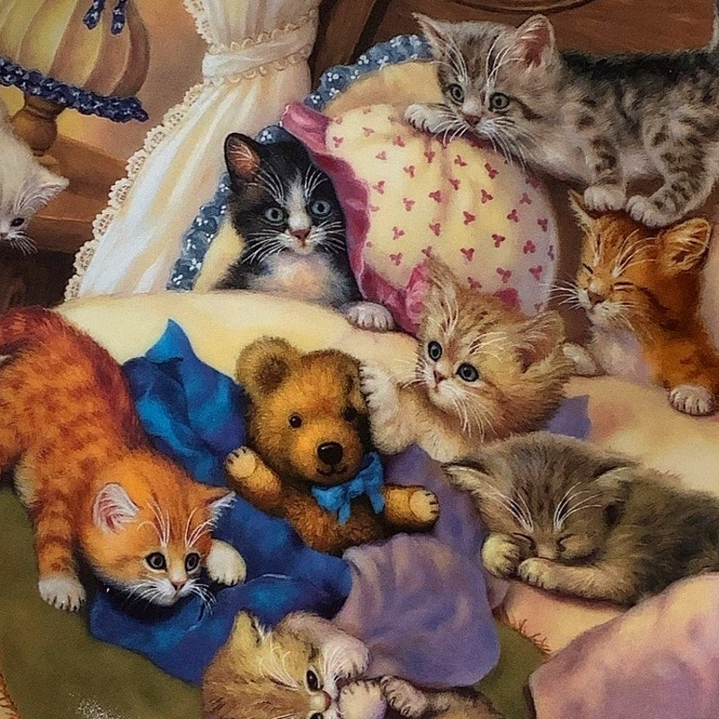 Collector's Plate: Cat Nap, Litter Rascals, J. Scholz, BradEx 1998