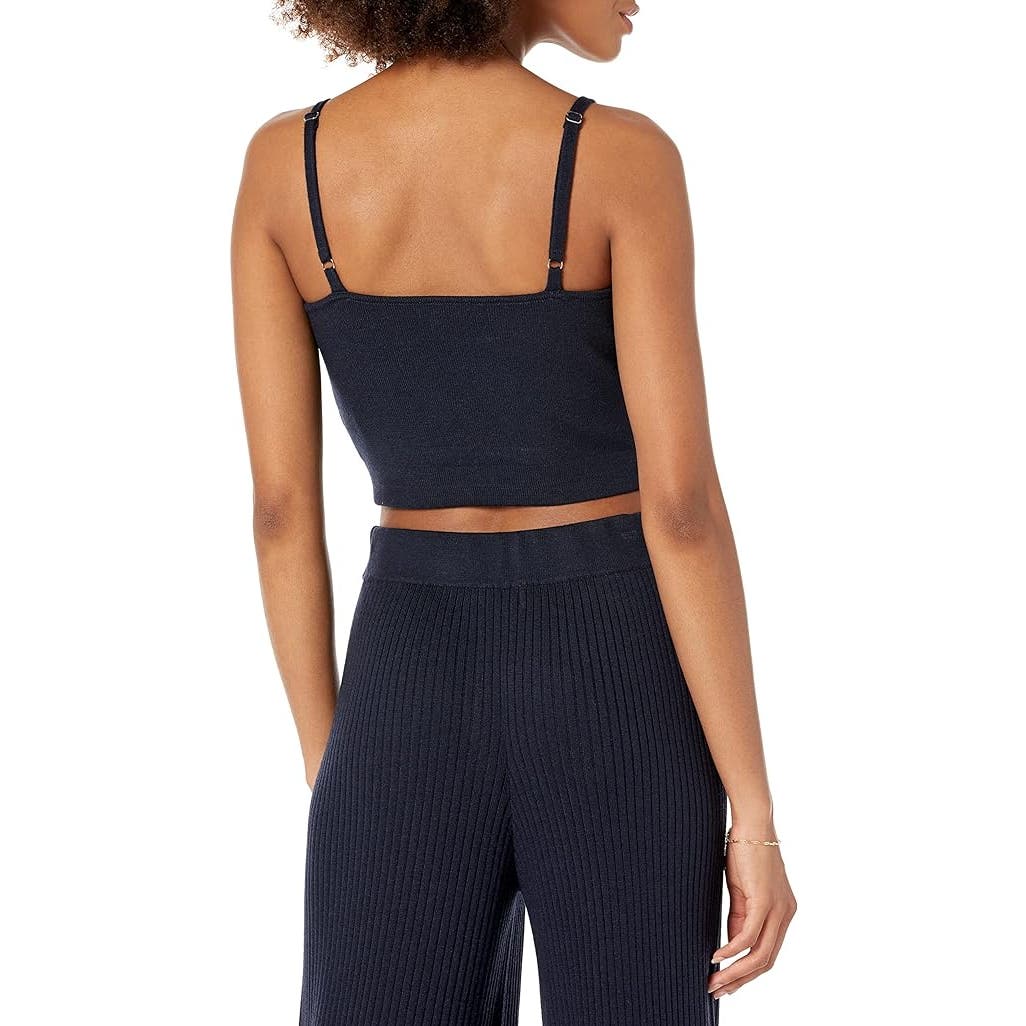 The Drop Women's Catalina Sweater Bralette, Navy, L (12-14)