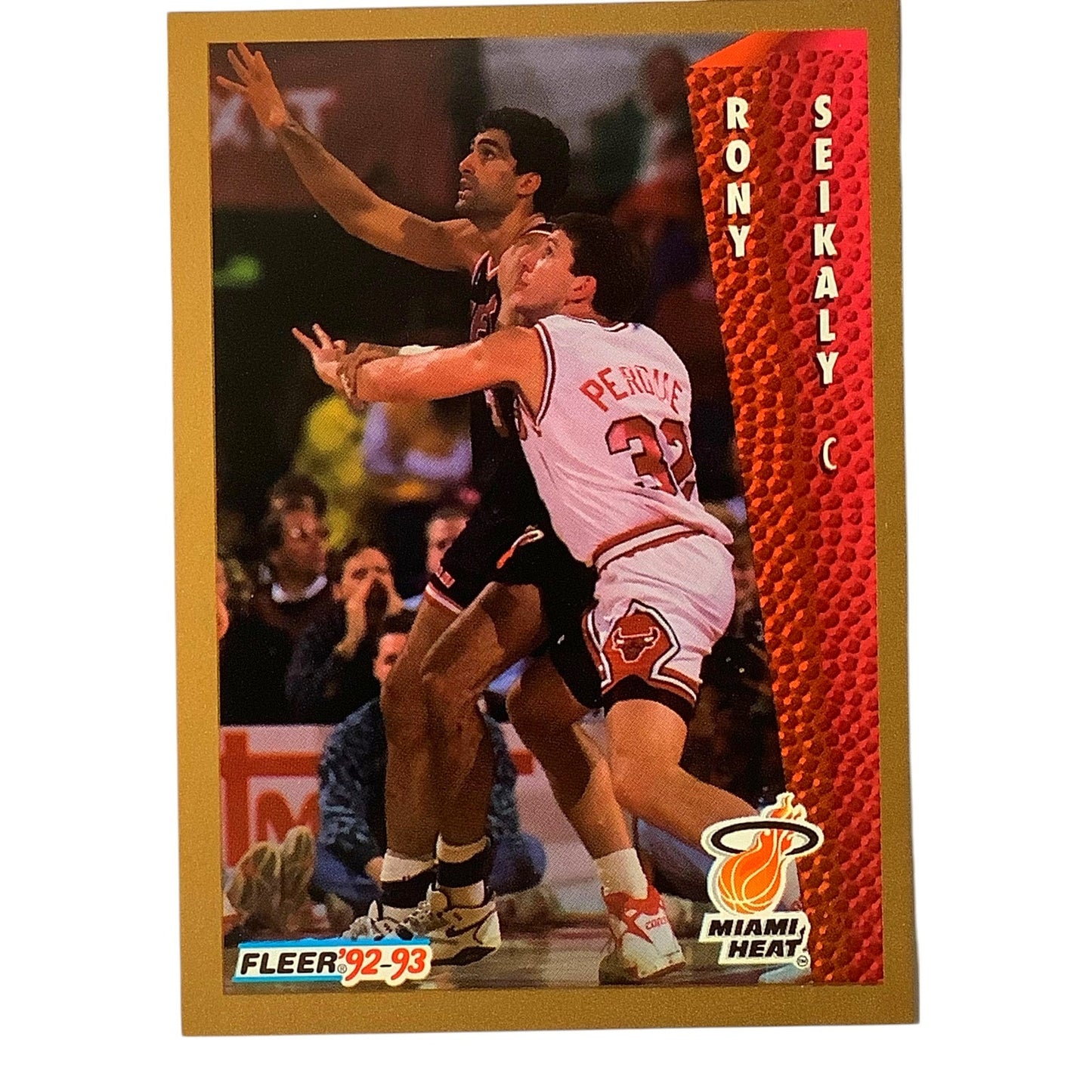 Rony Seikaly (C), Card #121, Miami Heat, 1992-93 Fleer NBA