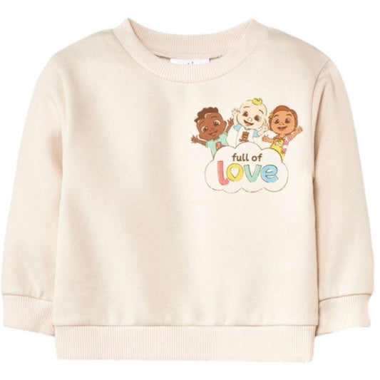 Baby Cocomelon Top 'Full of Love' - Cream 12M