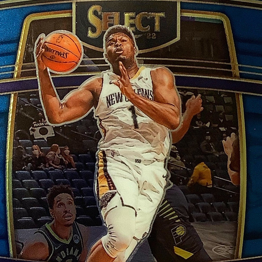 Zion Williamson, New Orleans Pelicans, Card #96, 2021-22 NBA Panini Select