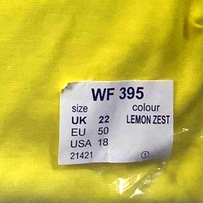 Anthology Women's Shift Dress, Lemon Zest,No. WF395, Size 18