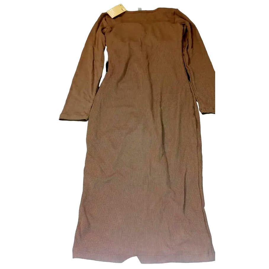 Popilush L/S Shaper Dress Built in Tummy Control Shapewear Midi Dress, SM (4-6)