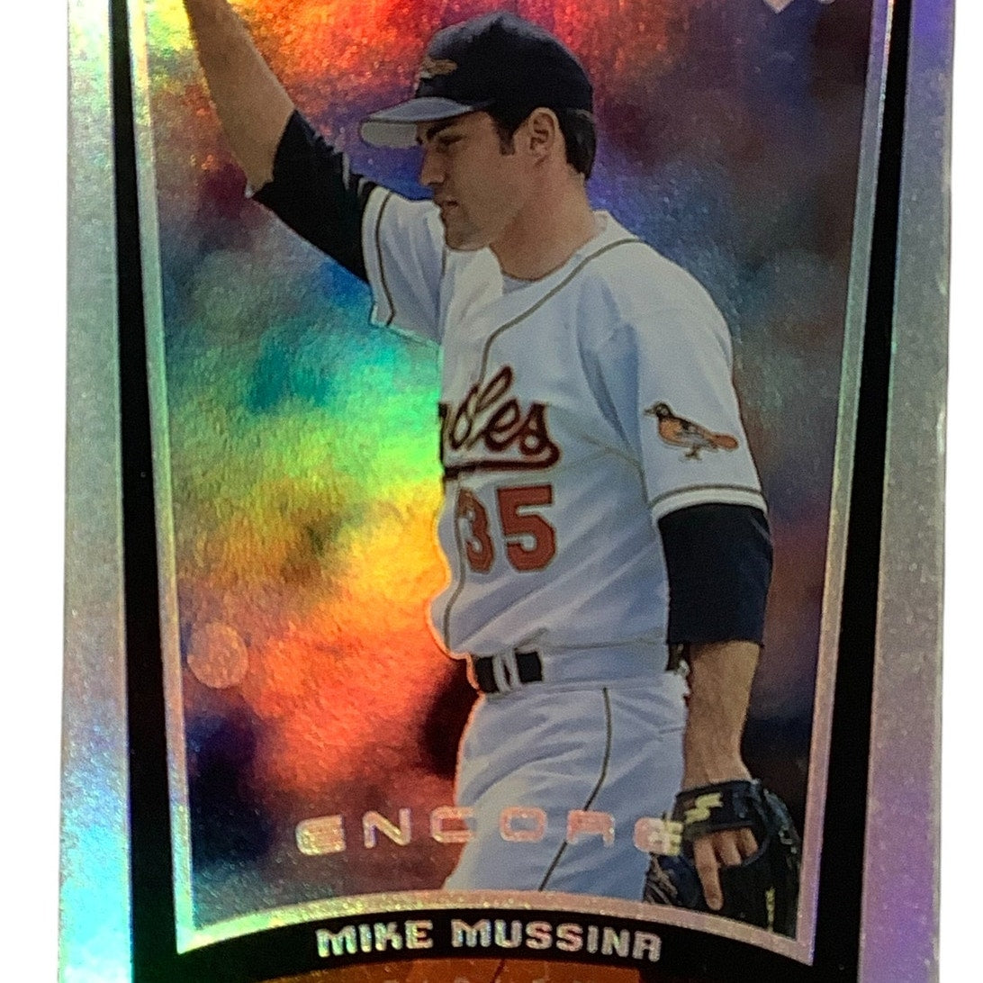 HOLO REFRACTOR, Mike Mussina, 1999 Upper Deck Encore, Card #12, EC