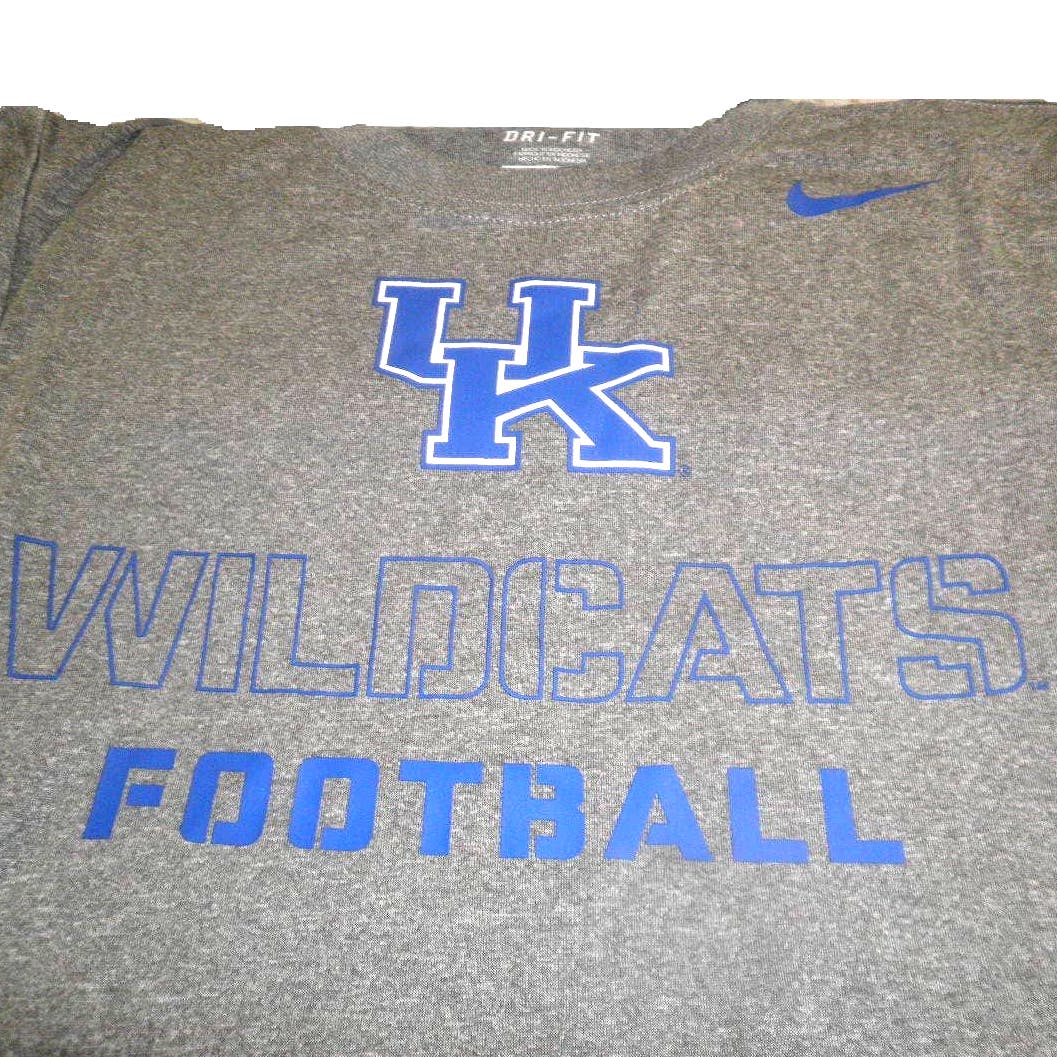 Nike Dri-Fit NCAA Team Football (Kentucky Wildcats) T-Shirt, Medium (10-12)