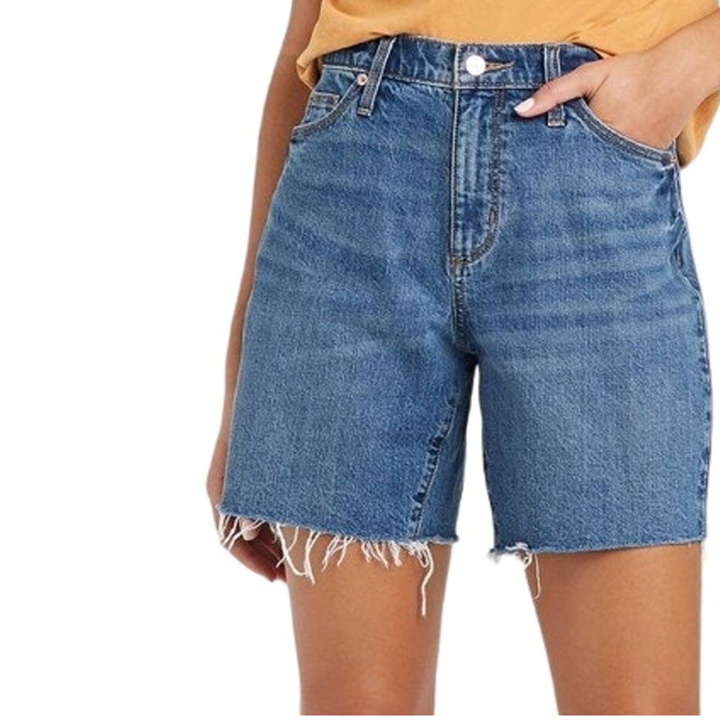 Women's High-Rise Vintage Bermuda Jean Shorts - Universal Thread, 16 / 33R