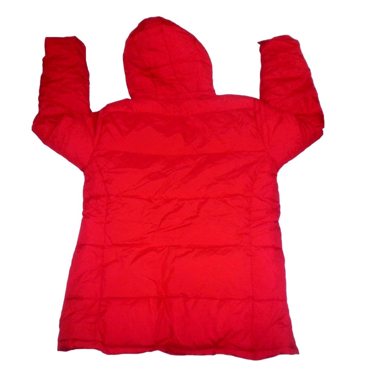 Women's Heavyweight Long-Sleeve Hooded Puffer Coat, Poppy Red, Medium